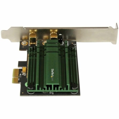 StarTech.com PCI Express AC1200 Dual Band Wireless-AC Network Adapter - PCIe 802.11ac WiFi Card - Add high speed 802.11ac WiFi connectivity to a desktop PC through a PCI Express slot with dual band 2.4 / 5GHz frequencies and up to 867Mbps - PCI Express AC1200 Dual Band Wireless-AC Network Adapter -  onnectivity to a desktop PC th rough a PCI Express