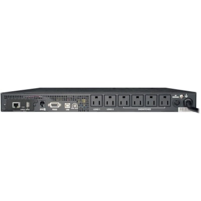 Tripp Lite series SmartPro SMART750RM1UN 750VA Rack-mountable - 1U Rack-mountable - 13.20 Minute Recharge - 4.90 Minute Stand-by - 120 V AC Input - 120 V AC Output - 6 x NEMA 5-15R Receptacle(s)  