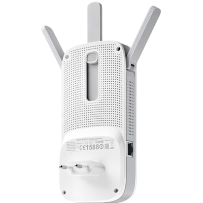 TP-Link RE450 IEEE 802.11ac 1.71 Gbit/s Wireless Range Extender - 2.40 GHz, 5 GHz - 3 x External Antenna(s) - External - 1 x Network (RJ-45) - Ethernet, Fast Ethernet, Gigabit Ethernet - 9 W - Wall Mountable  