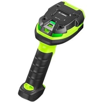 Zebra DS3678-SR Barcode Scanner Kit - Wireless Connectivity - 8.60" (218.44 mm) Scan Distance - 1D, 2D - Imager - Omni-directional - Bluetooth - Industrial Green - Power Supply Included - IP67, IP65 - USB - Industrial, Warehouse, Manufacturing EPERP 