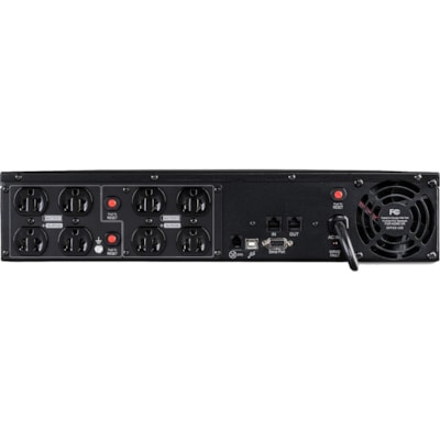 CyberPower OR1000PFCRT2U PFC Sinewave 1000VA Rack-mountable UPS - Rack-mountable - 10 Hour Recharge - 6.60 Minute Stand-by - 120 V AC Input - 120 V AC Output - Serial Port - USB - 8 x NEMA 5-15R Receptacle(s)  