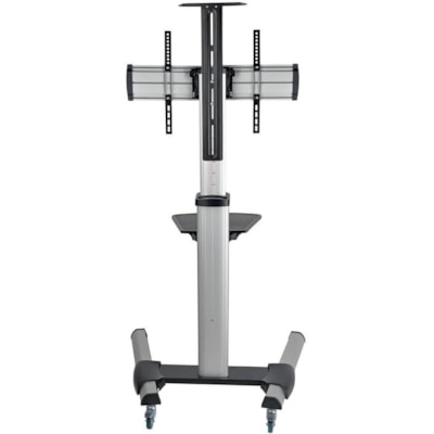 Tripp Lite series Mobile Flat-Panel Floor Stand for 32" to 70" TVs and Monitors - Up to 70" Screen Support - 150 lb (68038.86 g) Load Capacity - 2 x Shelf(ves) - 81.50" (2070.10 mm) Height x 32.60" (828.04 mm) Width x 27.60" (701.04 mm) Depth - Floor - Metal, Plastic, Aluminum, Steel - Black, Silver  2PST 