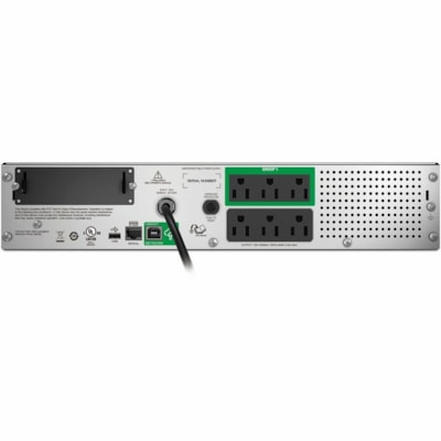 APC by Schneider Electric Smart-UPS 750VA RM 2U 120V with SmartConnect - 2U Rack-mountable - 3 Hour Recharge - 5 Minute Stand-by - 120 V Input - 120 V AC Output - Sine Wave - 6 x NEMA 5-15R Receptacle(s) - 6 x Battery/Surge Outlet  