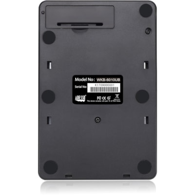 Adesso Wireless Spill Resistant 18-Key Numeric Keypad - Wireless Connectivity - RF - 30 ft (9144 mm) - 2.40 GHz - USB Interface - 18 Key(s) - Windows 10, Windows 8, Windows 7 - English (US) - Computer - PC - Membrane Keyswitch - AAA Battery Size Supported - Black t 18-Key Numeric Keypad 