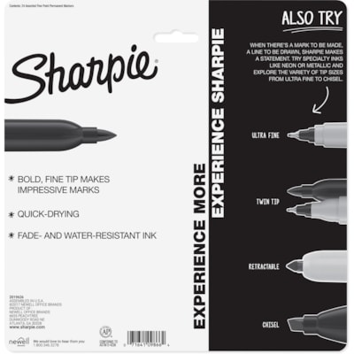 Sharpie Color Burst Permanent Marker - Fine Marker Point - Pink Ink - 24 / Pack PERMANENT MARKERS 