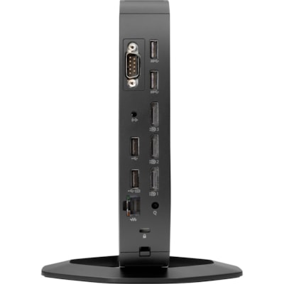 HP t640 Thin Client Ryzen R1505G Dual-core (2 Core) 2.40 GHz  - 4 GB RAM DDR4 SDRAM - 16 GB Flash Radeon Vega 3 Graphics - Gigabit Ethernet - HP ThinPro - IEEE 802.11ac - DisplayPort - VGA - Network (RJ-45) - 7 Total USB Port(s) - 2 USB 2.0 Port(s) - USB Type-C - 45 W  
