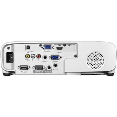 Epson - Projecteur LCD PowerLite E20 - 4:3 - Installation au plafond - Blanc - 1024 x 768 - Avant, Plafond, Arrière - 6000 Heure Mode Normal - 12000 Heure Mode Économie - XGA - 15,000:1 - 3400 lm - HDMI - USB - Salle de classe  