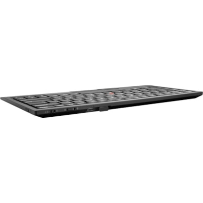 Lenovo ThinkPad TrackPoint Keyboard II (US English) - Wired/Wireless Connectivity - Bluetooth - 2.40 GHz - USB Type A Interface - English (US) - Notebook - Trackpoint - Windows, Android, PC - Black  