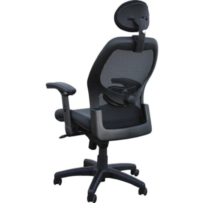 Horizon Activ A43 Management Chair - Black Molded Foam, Fabric Seat - Black Fabric Back - Black Frame - Mid Back - 5-star Base - Armrest - 1 Each W/LUMBAR SUPPORT LOCK OUT W/TENSION SUPPORT