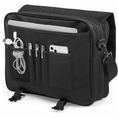 bugatti Gregory Carrying Case (Briefcase) for 15.6" Notebook - Black - Polyester Body - 12" (304.80 mm) Height x 15" (381 mm) Width x 5" (127 mm) Depth - 1 Each BLACK  POLYESTER FITS MOST 15.6" LAPTOP