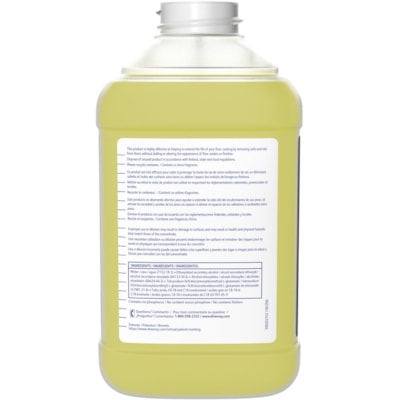 Diversey Prominence Heavy Duty Floor Cleaner - 2.50 L - Citrus Scent - Heavy Duty, Rinse-free, pH Neutral, Film-free - Yellow - 2 / Carton 2X2.5 L 