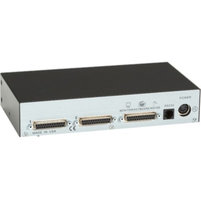 Black Box ServSwitch Ultra Mini Chassis, 2-Port - 2 Computer(s) - 1 Local User(s) - 1600 x 1024 - Rack-mountable SSIS  2-PORT KV5002MA-R2 