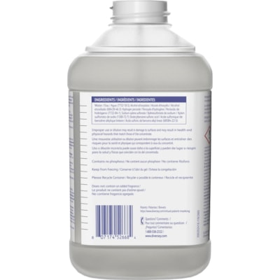 PERdiem General Purpose Cleaner with Hydrogen Peroxide - Concentrate - 2.50 L - Heavy Duty, Dilutable, Phosphorous-free, Odorless, Color-free - Clear Bottle - 1 Each 2X2.5L 