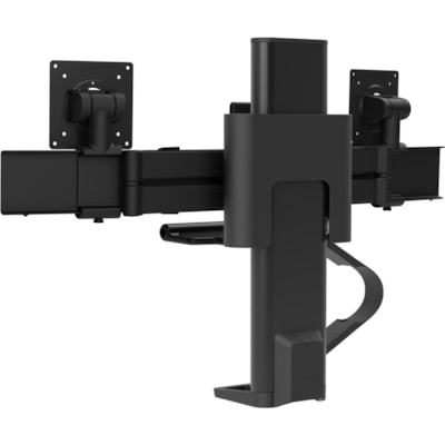 Ergotron TRACE Desk Mount for Monitor, LCD Display - Matte Black - 2 Display(s) Supported - 27" Screen Support - 21.61 lb (9800 g) Load Capacity - 75 x 75, 100 x 100 UNT  MATTE BLACK 