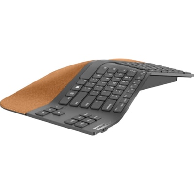 Lenovo Go Wireless Split Keyboard - US English - Wireless Connectivity - 2.40 GHz - English (US) - PC - Scissors Keyswitch - AA Battery Size Supported - Storm Gray ard - US English 