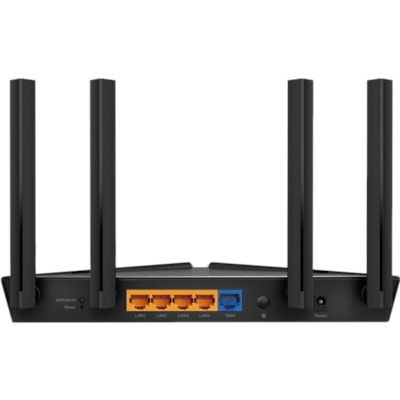 TP-Link Archer AX23 Wi-Fi 6 IEEE 802.11ax Ethernet Wireless Router - Dual Band - 2.40 GHz ISM Band - 5 GHz UNII Band - 4 x Antenna(4 x External) - 230.40 MB/s Wireless Speed - 4 x Network Port - 1 x Broadband Port - Gigabit Ethernet - VPN Supported - Desktop  