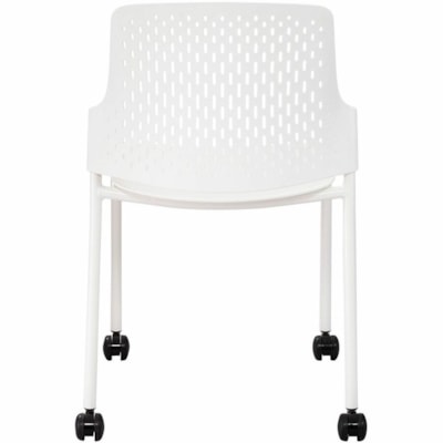 Safco - Chaise 4314WH - Seat Color Blanc - Polypropylène Seat Material - Back Color Blanc - Polypropylène, Plastique Back Material - Frame Color Blanc - Acier Frame Material - Dossier mi-dos - Quatre pieds Base - Polypropylène, Acier - 4 WHITE 