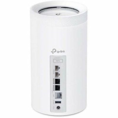 TP-Link Deco BE85 BE22000 Wi-Fi 7 IEEE 802.11be Ethernet Wireless Router - Tri Band - 2.40 GHz ISM Band - 6 GHz UNII Band - 8 x Antenna(8 x Internal) - 2.63 GB/s Wireless Speed - 2 x Network Port - 2 x Broadband Port - USB - 10 Gigabit Ethernet - VPN Supported 7WRLS 