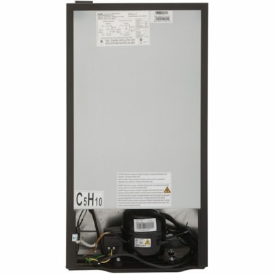 Danby Designer 3.2 cu. ft. Compact Fridge in Stainless Steel - 90.61 L - Auto-defrost - Reversible - 90.61 L Net Refrigerator Capacity - Stainless Steel DANBY SS 