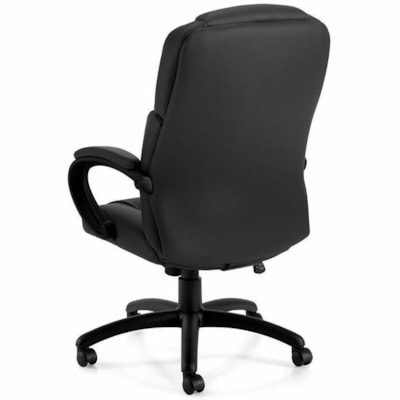 Offices To Go Pacific | High Back Tilter - Black Luxhide, Bonded Leather Seat - Black Luxhide, Bonded Leather Back - High Back - 5-star Base - Black - Leather - 1 Each BL20 