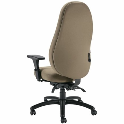 Global ObusForme Comfort Multi-Tilter Chairs, With Schukra - Fabric Seat Material - Fabric, Hardwood Back Material - Black Frame Color - Haze - Plastic, Fabric, Wood HIGH BACK MULTI-TILT W/SCHUKRA TERRACE FABRIC  HAZE