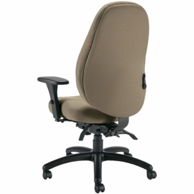 Global Chair - Fabric Seat Material - Fabric, Hardwood Back Material - Black Frame Color - Haze - Fabric, Plastic, Wood MED BACK MULTI-TILT W/SCHUKRA TERRACE FABRIC  HAZE