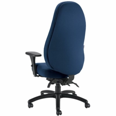 Global ObusForme Comfort Multi-Tilter Chairs - Fabric Seat Material - Blue Back Color - Fabric, Hardwood Back Material - Black Frame Color - Twilight - Wood, Plastic, Fabric HIGH BACK MULTI-TILTER TERRACE FABRIC  TWILIGHT