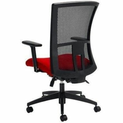 Global Chair - Candy Apple Seat Color - Black Back Color - Mesh Back Material - Black Frame Color - High Back IMPRINT GR 4 CANDY APPLE IM74 