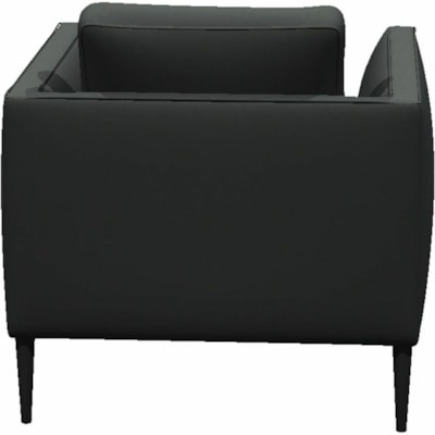 Heartwood Armchair - Black Seat Color - Polyurethane Seat Material - Solid Wood Frame Material - Four-legged Base - Black EASY CLEAN POLYURETHANE BLACK
