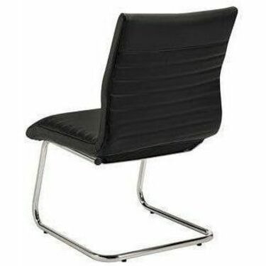 Offices To Go Ultra Mid-Back Guest Chair MID BACK BLACK LUXHIDE BONDED LEATHER