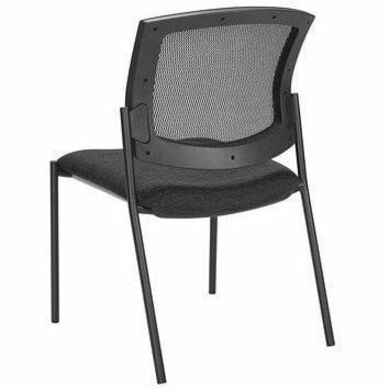 Offices To Go - Chaise MVL2831F UR22 BLK - Back Color Noir - Maille Back Material - Tissu MAILLE ET ASSISE EN TISSU  NOIR