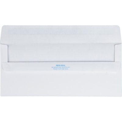 TOPS No. 10 Business Envelopes with Self Seal Closure - Business - #10 - 4 1/8" Width x 9 1/2" Length Diameter - 24 lb - Self-sealing - 500 / Box - White 4-1/8 X 9.5 WHITE 500/BX NO MOISTURE REQUIRED