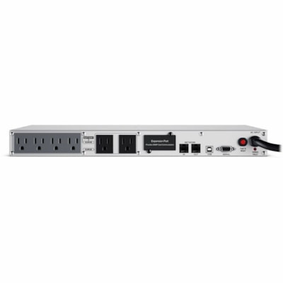 CyberPower OR1000LCDRM1U Smart App LCD UPS Systems - 120 VAC, NEMA 5-15P, 1U, Rackmount, 6 Outlets, LCD, PowerPanel® Business, $300000 CEG, 3YR Warranty 6 NEMA 5-15R 10 FT 