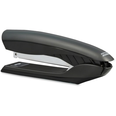 Bostitch Premium Antimicrobial Stand-Up Stapler - Staples Upto 20 Sheet of 20lb Paper - Holds Upto 210 Staple - Full Strip - Staple Size: 1/4" (6.35 mm) - 3.75" (95.25 mm) Throat Depth - 1 Each - Black - Plastic, Rubber ANTI-JAM FLOATING CORE 20 SHEET STAPLING CAPACITY