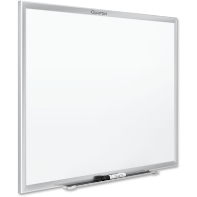 Quartet - Quartet® Tableau en mélamine standard, cadre aluminium, 4 pi x 3 pi - largeur de 48 po (1219,20 mm) x hauteur de 36 po (914,40 mm) - Surface Blanc Mélamine - Frame Argenté Aluminium - Horizontale/Verticale - 1 chaque CADRE D ALUMINIUM 48X36 PO  AUGET 48 PO