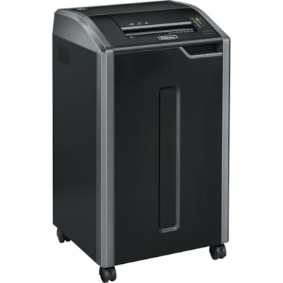 Fellowes Powershred® 425Ci 100% Jam Proof BAA Compliant Cross-Cut Shredder - Continuous Shredder - Cross Cut - 30 Per Pass - for shredding Staples, Credit Card, CD, DVD, Paper Clip, Junk Mail, Paper - 0.2" (3.96 mm) x 1.1" (28.58 mm) Shred Size - P-4 - 4 in/s (101.60 mm/s) - 12" (304.80 mm) Thro 28 SHTS CROSS CUT SHRED SIZE 4MM X 28.5MM 30 GAL