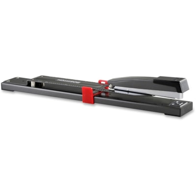 Stanley-Bostitch Long Reach Stapler - Staples Upto 20 Sheet - Holds Upto 210 Staple - Full Strip - 12" (304.80 mm) Throat Depth - Black - Metal, Rubber - 1 Each 12 IN. THROAT DEPTH 20 SHEETS CAPACITY  BLACK