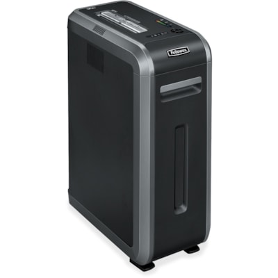Fellowes Powershred® 125Ci 100% Jam Proof Cross-Cut Shredder - Continuous Shredder - Cross Cut - 20 Per Pass - for shredding Staples, Credit Card, CD, DVD, Paper Clip, Junk Mail, Paper - 0.2" (3.96 mm) x 1.5" (38.10 mm) Shred Size - P-4 - 3.20 in/s (81.28 mm/s) - 9" (228.60 mm) Throat - 53 L Was JAM PROOF 18 SHTS CROSS CUT SHRED SIZE 4MM X 38MM 14 GAL