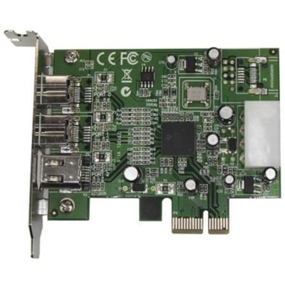 StarTech.com 3 Port 2b 1a Low Profile 1394 PCI Express FireWire Card Adapter - 2 x 9-pin Female IEEE 1394b FireWire 800 ECTLR 