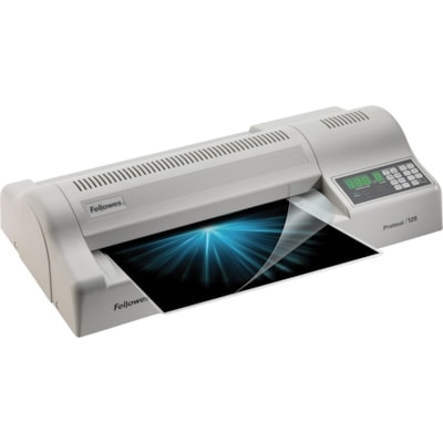 Fellowes Proteus(tm) 125 Laminator - 12.50" (317.50 mm) Lamination Width - 10 mil (0.25 mm) Lamination Thickness - 23" (584.20 mm) Height x 12" (304.80 mm) Width x 6" (152.40 mm) Depth  