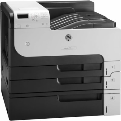 HP LaserJet Enterprise 700 M712XH Desktop Laser Printer - Monochrome - 41 ppm Mono - 1200 x 1200 dpi Print - Automatic Duplex Print - 1100 Sheets Input - Ethernet - HP ePrint, Apple AirPrint - 100000 Pages Duty Cycle - Plain Paper Print - Gigabit Ethernet - USB  