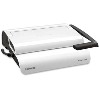 Fellowes Pulsar(tm)+ 300 Comb Binding Machine w/Starter Kit - CombBind - 300 Sheet(s) Bind - 20 Punch - Letter - 5.13" (130.30 mm) Height x 18.13" (460.50 mm) Width x 15.38" (390.65 mm) Depth - White, Black Binding Machine with Binding S tarter Kit
