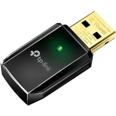 TP-Link Archer T2U IEEE 802.11ac Dual Band Wi-Fi Adapter for Desktop Computer, Notebook - USB 2.0 - 600 Mbit/s - 2.40 GHz ISM - 5 GHz UNII - External  WRLS 