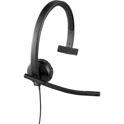 Logitech USB Headset Mono H570e - Mono - USB - Wired - 31.50 Hz to 20 kHz - Over-the-head - Monaural - Supra-aural - Noise Cancelling, Electret Microphone MONO 