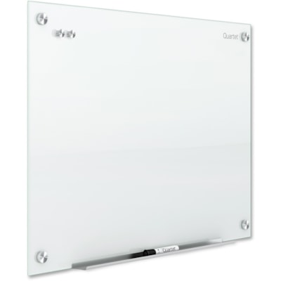 Quartet - Tableau effaçable à sec Infinity - largeur de 36 po (914,40 mm) x hauteur de 24 po (609,60 mm) - Surface Blanc En verre trempé - Frame Blanc - Horizontale/Verticale - Magnétique - 1 chaque BLANC INFINITY QUARTET 