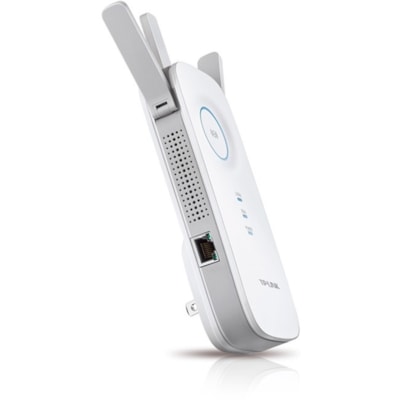 TP-Link RE450 IEEE 802.11ac 1.71 Gbit/s Wireless Range Extender - 2.40 GHz, 5 GHz - 3 x External Antenna(s) - External - 1 x Network (RJ-45) - Ethernet, Fast Ethernet, Gigabit Ethernet - 9 W - Wall Mountable  