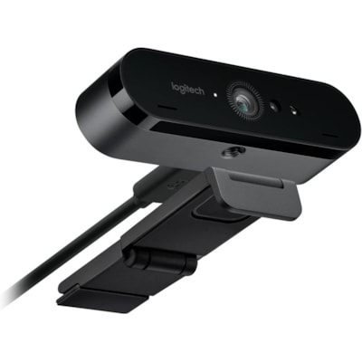 Logitech - Webcam BRIO - 90 fps - Noir - USB 3.0 - 4096 x 2160 Vidéo - Autofocus - Clip, Montage sur trépied - 5x Zoom Numérique - Microphone - Pour Ordinateur portable, Moniteur  PERP 