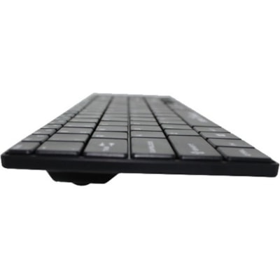 Seal Shield Cleanwipe Wireless Waterproof Keyboard - Wired/Wireless Connectivity - RF - 2.40 GHz - USB Interface - English (US) - QWERTY Layout - Black roof  Low Profile Chiclet Styl e  2.4GHz Wireless K