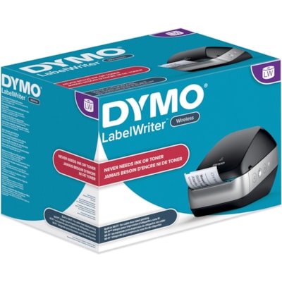 Dymo LabelWriter Desktop Direct Thermal Printer - Monochrome - Label Print - Wireless LAN - Black - 1.2 lps Mono WI-FI MACS PC SMRTPHONS TABLET 