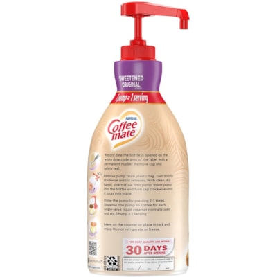 Coffee mate - COFFEEMATE FRENCH VANILLA 1.5L - Vanille française Arôme - 1,50 L - 300 Portion - 2 / Étui EN BOUTEILLE DE 1 5 L  VANILLE SANS GRAS TRANS  2 BOUT./BTE.